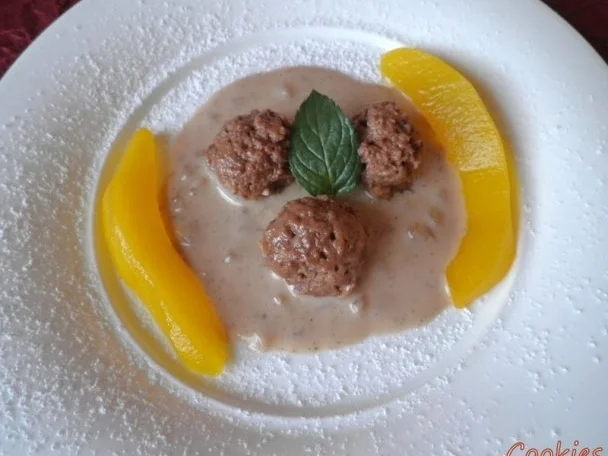 Walnuss - Lebkuchen - Mousse an einer Walnuss - Soße und Safranbirnen ... - Rezept - Bild Nr. 15