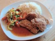 Putenschnitzel in Sesamkruste - Rezept