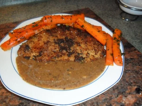 sesam-kalbschnitzel mit möhrchen - Rezept - Bild Nr. 4