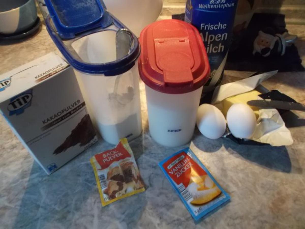 Schwarz weiß-Kekse - einfach - 396 kcal/100g