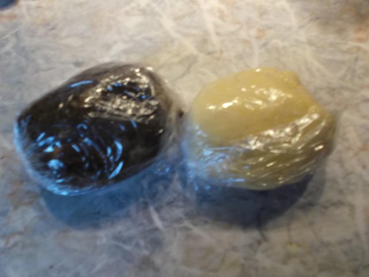 Schwarz weiß-Kekse - einfach - 396 kcal/100g