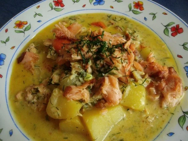 Rezept: Fischtopf mit 3erlei Fisch in einer Dillsauce Fischtopf mit 3erlei Fisch in einer Dillsauce - Rezept