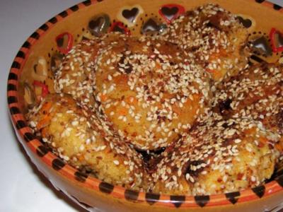 Beilagen: Couscousplätzchen mit Aprikosen und Sultaninen - Rezept