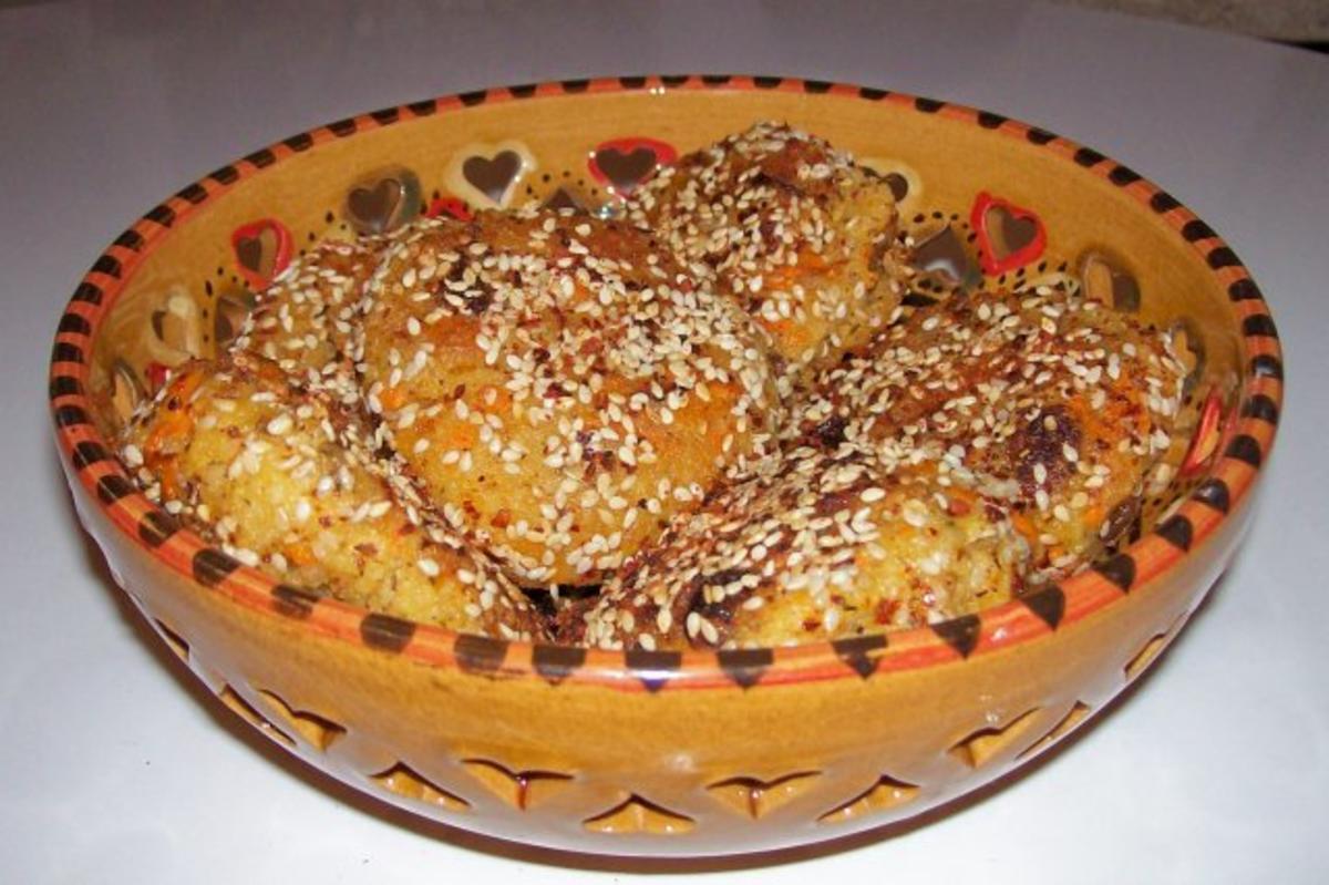 Beilagen: Couscousplätzchen mit Aprikosen und Sultaninen - Rezept - Bild Nr. 10