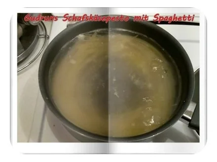 Nudeln: Schafskäsepesto mit Spaghetti - Rezept - Bild Nr. 5