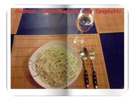 Nudeln: Schafskäsepesto mit Spaghetti - Rezept - Bild Nr. 6
