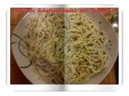 Nudeln: Schafskäsepesto mit Spaghetti - Rezept - Bild Nr. 9