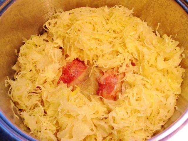 Rezept: Fruchtiges Sauerkraut mit Kasseler Kotelett ... Bild Nr. 7 Fruchtiges Sauerkraut mit Kasseler Kotelett ... - Rezept - Bild Nr. 7