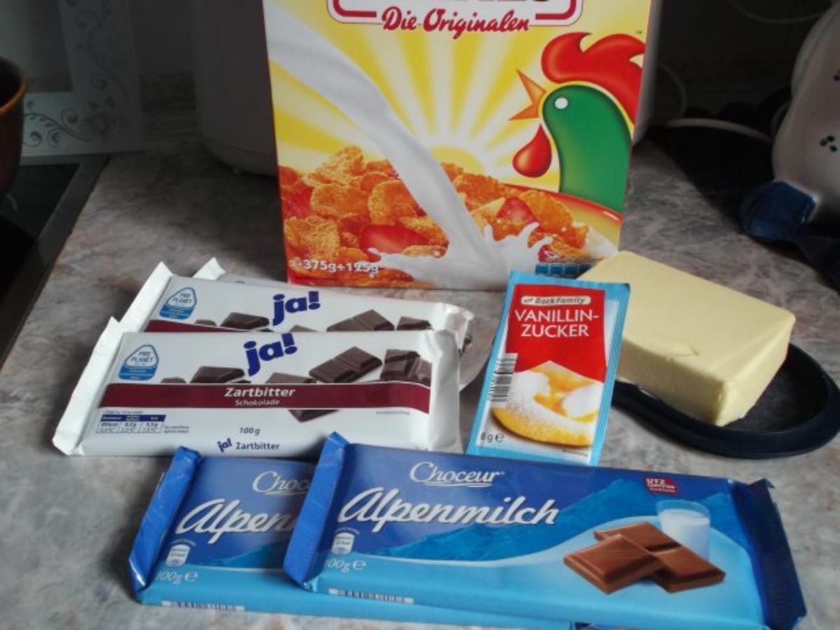 Cornflakesplätzchen -Schokocrossies, blitzschnell