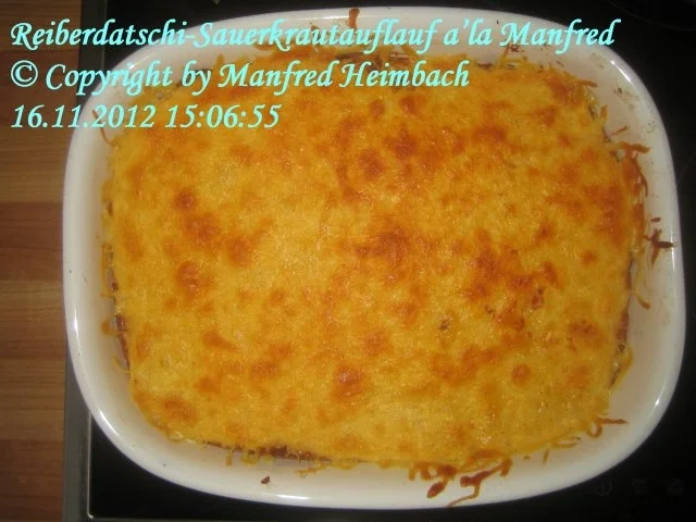 Auflauf – Reiberdatschi-Sauerkrautauflauf a’la Manfred - Rezept - Bild Nr. 2