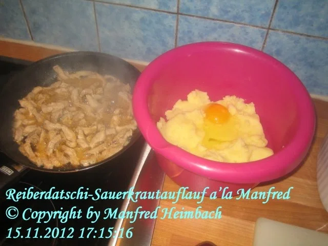 Auflauf – Reiberdatschi-Sauerkrautauflauf a’la Manfred - Rezept - Bild Nr. 9