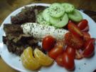 Leichter Salat aus Rinderfilet und Datteltomate an Mozzarella - Rezept