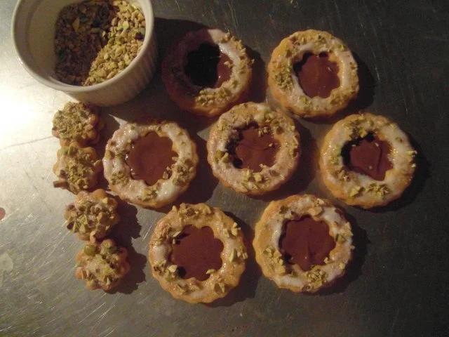 Rezept: Weihnachtsplätzchen :Safran-Terrassen mit Pistazien Bild Nr. 4 Weihnachtsplätzchen :Safran-Terrassen mit Pistazien - Rezept - Bild Nr. 4