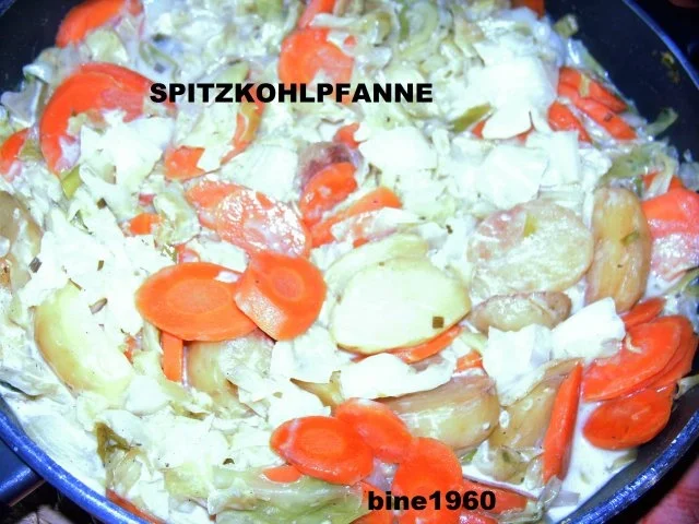 Rezept: HAUPTGERICHT : SPITZKOHLPFANNE HAUPTGERICHT : SPITZKOHLPFANNE - Rezept