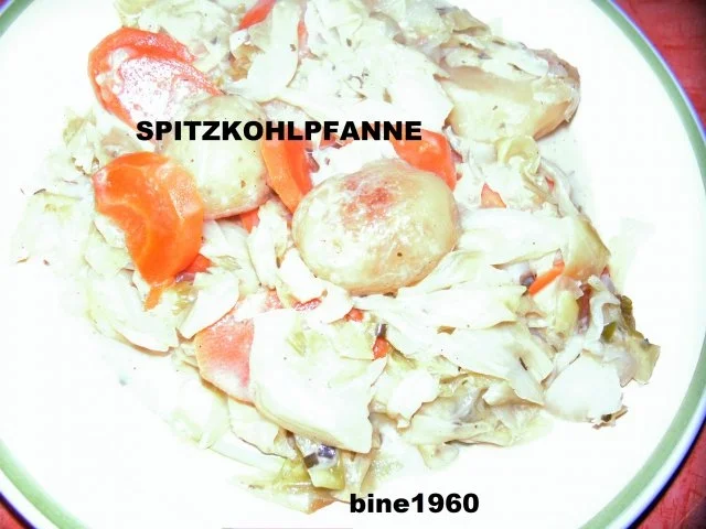 Rezept: HAUPTGERICHT : SPITZKOHLPFANNE Bild Nr. 2 HAUPTGERICHT : SPITZKOHLPFANNE - Rezept - Bild Nr. 2