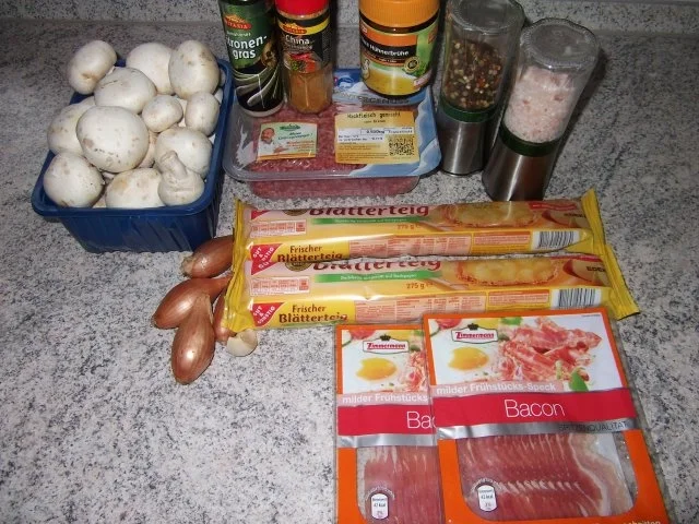 Gefüllte Blätterteigrolle Dieter´s Art - Rezept - Bild Nr. 3