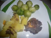 Mozzarella-Bällchen an Rosenkohl & Kartoffel - Rezept