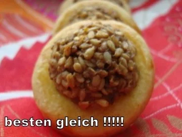 Rezept: Mürbe Sesamplätzchen Mürbe Sesamplätzchen - Rezept