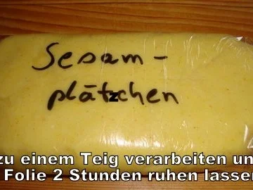 Rezept: Mürbe Sesamplätzchen Bild Nr. 4 Mürbe Sesamplätzchen - Rezept - Bild Nr. 4
