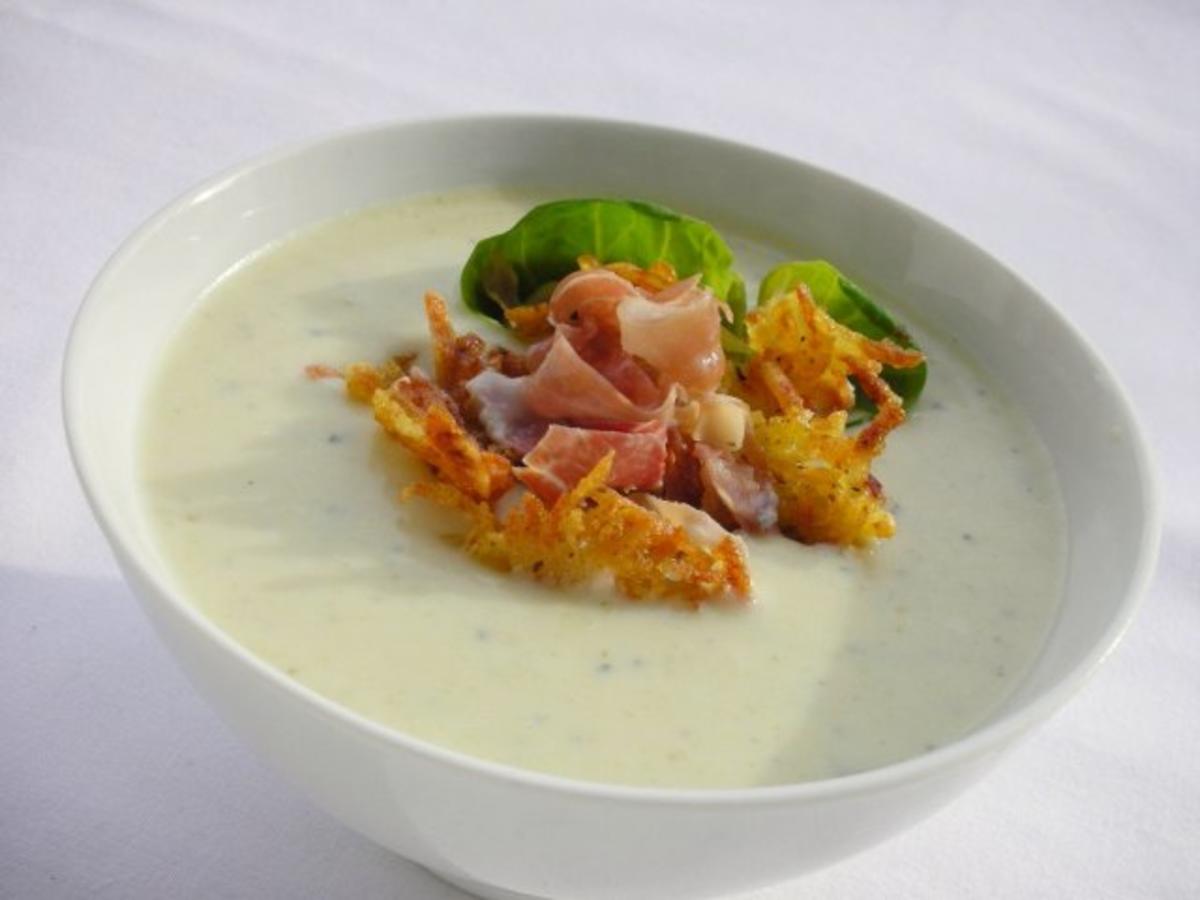 Rosenkohlsuppe mit Speck und Kartoffelrösti - Rezept Gesendet von
Noriana