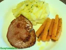 Rezept: Fleisch: FLEISCHKÄSE, Babymöhren + Kartoffelbrei Fleisch: FLEISCHKÄSE, Babymöhren + Kartoffelbrei - Rezept
