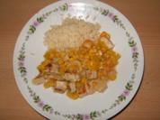 Hähnchen in fruchtig scharfer Kokossauce - Rezept