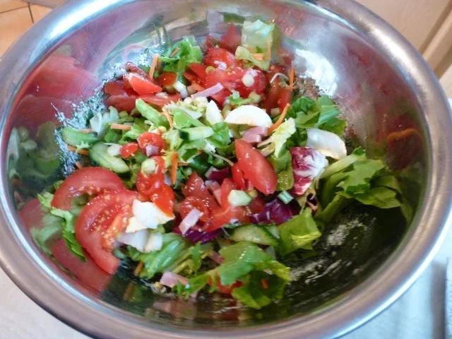 Rezept: Hähnchensalat (Ein leichtes Abendessen) Bild Nr. 5 Hähnchensalat (Ein leichtes Abendessen) - Rezept - Bild Nr. 5