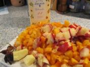Marillen-Pfirsich-Ingwer-Chili-Marmelade - Rezept