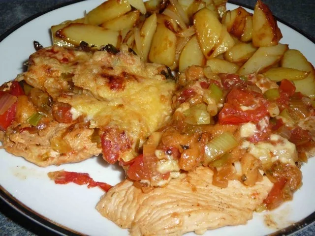 Überbackene Putenschnitzel - Rezept