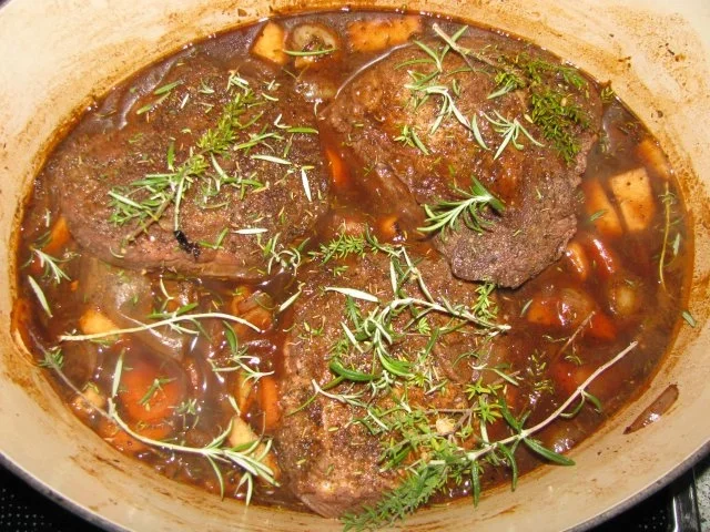 Fleisch: Rinderbäckchen in Glühweinsoße - Rezept - Bild Nr. 5