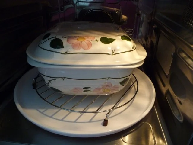 Rezept: Schwein : Schäufele auf Mandarinen-Sauerkraut mit oder ohne Kümmelkartoffeln Bild Nr. 6 Schwein : Schäufele auf Mandarinen-Sauerkraut mit oder ohne Kümmelkartoffeln - Rezept - Bild Nr. 6