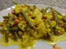 B & B Gemüse an Safransauce - Rezept