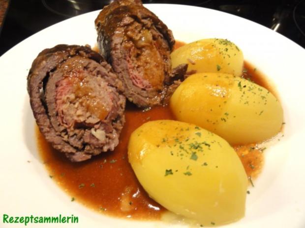 Fleisch: RINDERROULADEN mit Mettfüllung - Rezept - kochbar.de