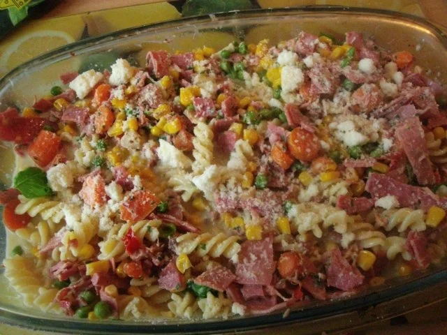 Rezept: Fusilli in 3.Pfefferfrischkäsesauce .....überbacken Bild Nr. 9 Fusilli in 3.Pfefferfrischkäsesauce .....überbacken - Rezept - Bild Nr. 9