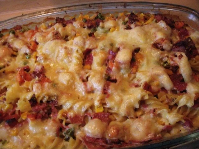 Rezept: Fusilli in 3.Pfefferfrischkäsesauce .....überbacken Bild Nr. 11 Fusilli in 3.Pfefferfrischkäsesauce .....überbacken - Rezept - Bild Nr. 11