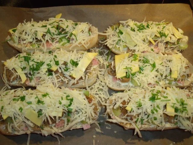 Pizza-Baguette - Rezept