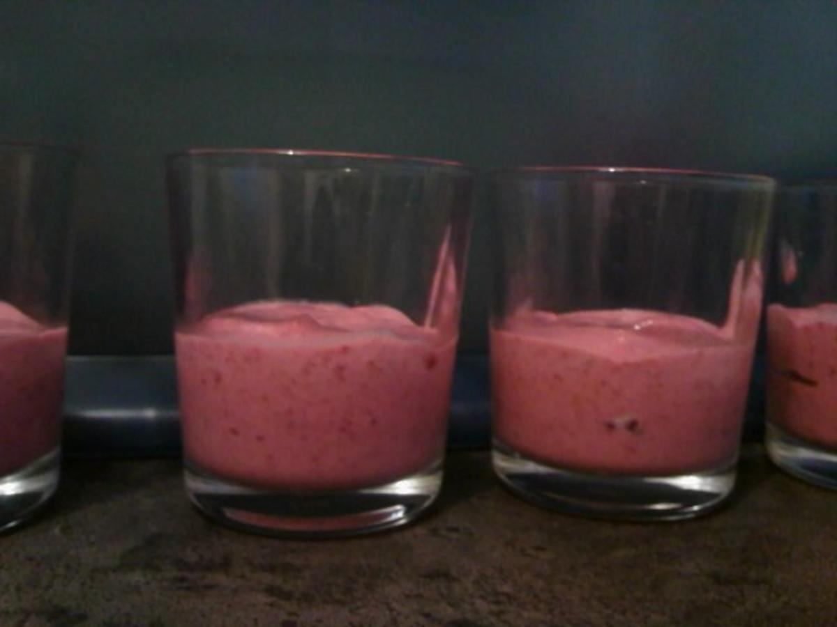 Himbeer-Jogurt-Creme mit Fruchtspiegel - Rezept - Bild Nr. 4