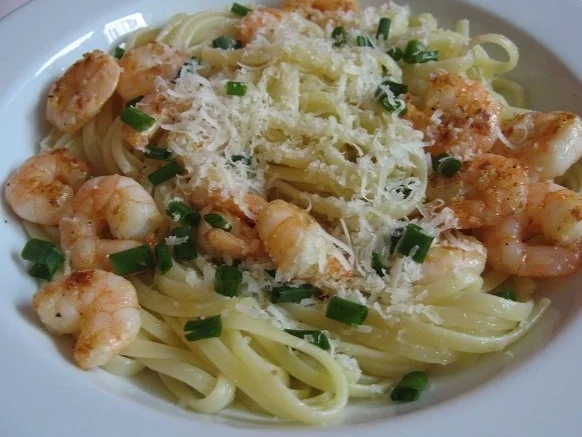 Linguine mit scharfen Garnelen - Rezept