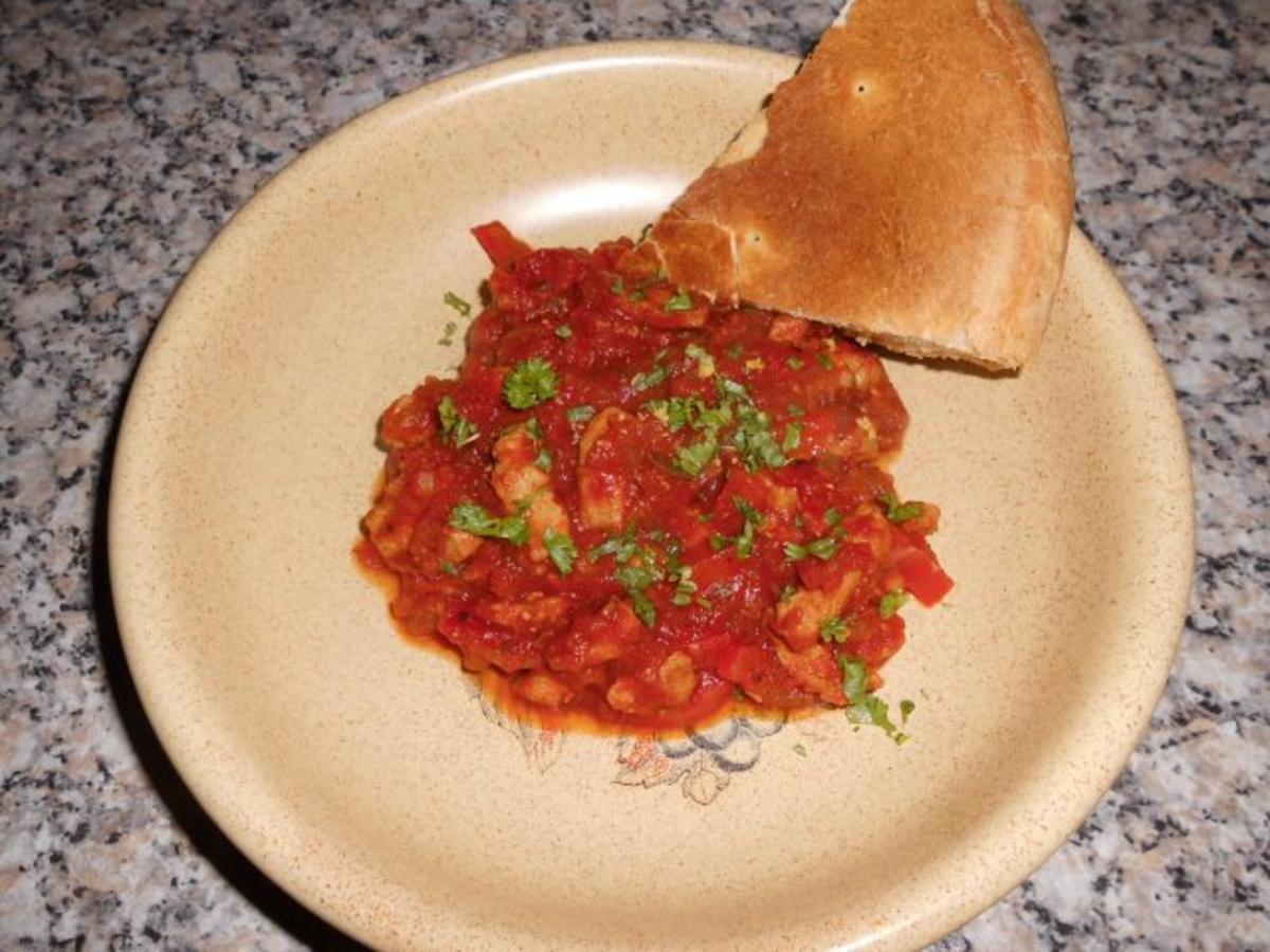 Geschnetzeltes in Paprika-Tomaten-Soße>> - Rezept Durch Tolotika