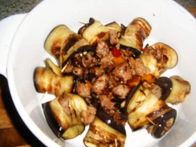 Auberginröllchen in Tomatensoße - Rezept - Bild Nr. 11