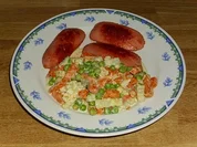 Rezept: gebratene Knacker mit Crรจme fraรฎche Gemรผse gebratene Knacker mit Crรจme fraรฎche Gemรผse - Rezept