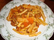 Nudel-Hack-Gemüse-Pfanne - Rezept