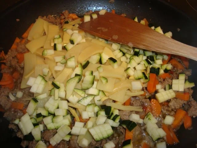 Nudel-Hack-Gemüse-Pfanne - Rezept - Bild Nr. 5