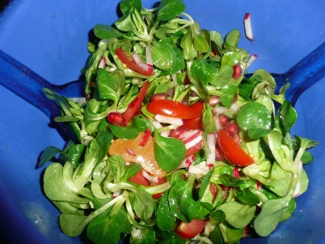 Unfall-Salat, Feldsalat-exotisch ! - Rezept - Bild Nr. 3