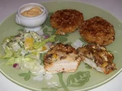 Mariniertes Hähnchenbrustfilet unter einer Feta-Birnen-Haube - Rezept