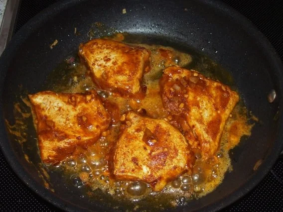 Mariniertes Hähnchenbrustfilet unter einer Feta-Birnen-Haube - Rezept - Bild Nr. 9