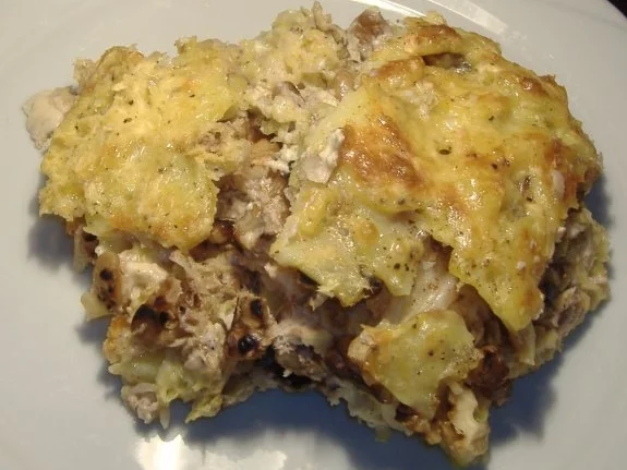 Auflauf von Wirsing,Kartoffeln und Walnüssen - Rezept