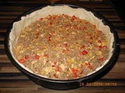 Hackfleischtorte mit Schmand - Rezept