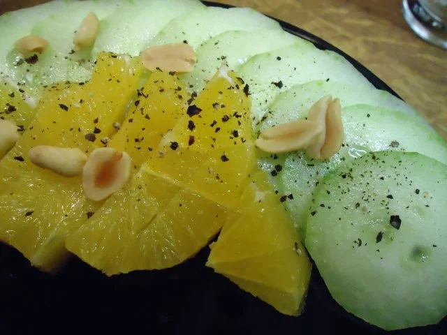 King Prawns mit Gurke, Ei und Apfelsine - Rezept - Bild Nr. 2