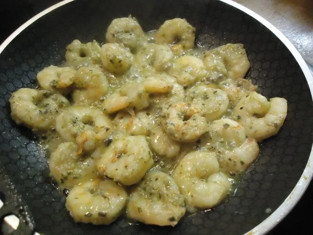 King Prawns mit Gurke, Ei und Apfelsine - Rezept - Bild Nr. 3